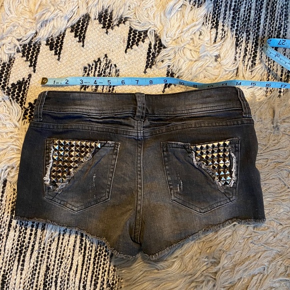 Pants - Denim Studded shorts